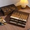 Walnut Jewelry Storage Box for Necklaces, Earrings, Bracelets, and More