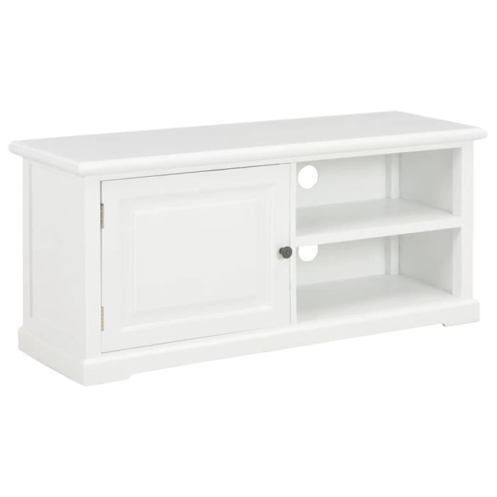 VidaXL Meuble TV Blanc 90 x 30 x 40 cm Bois