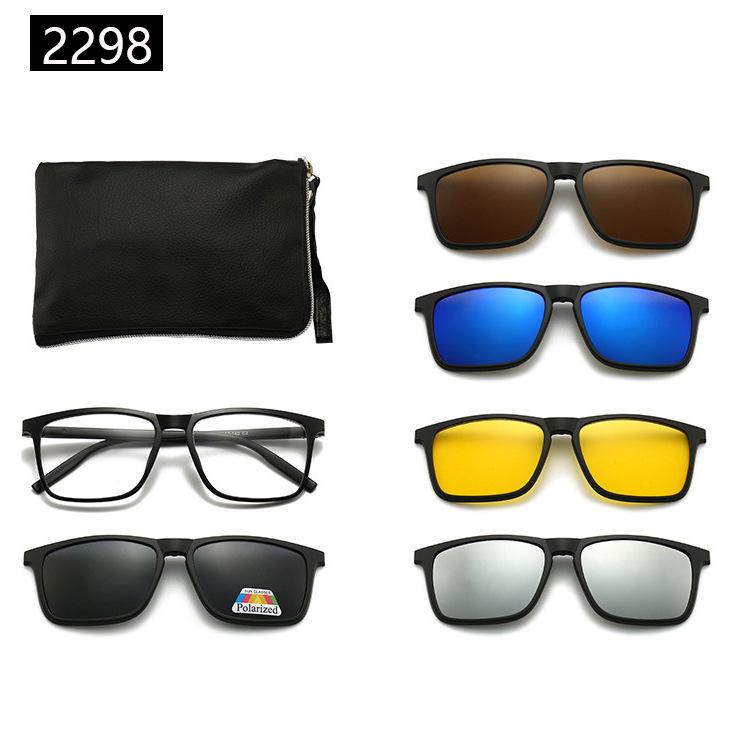 22XX Magnetic Clip-on Polarized Sunglasses for UV Protection and Driving