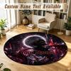 Round Rug Custom NameTokyo Ghoul Pattern Non Slip Carpet Home Floor Decor