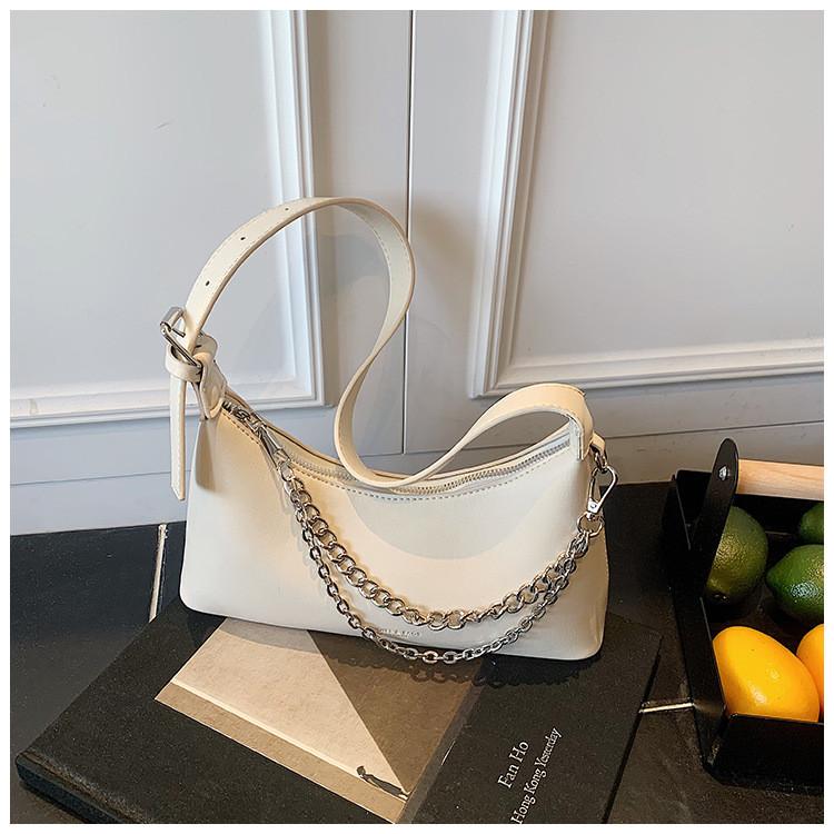 IELGY Ladies Underarm Bag French Hot Girl Style One-Shoulder Baguette Bag