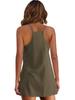 2025 Summer Sleeveless Solid Color Dress with Thin Straps & Pocket