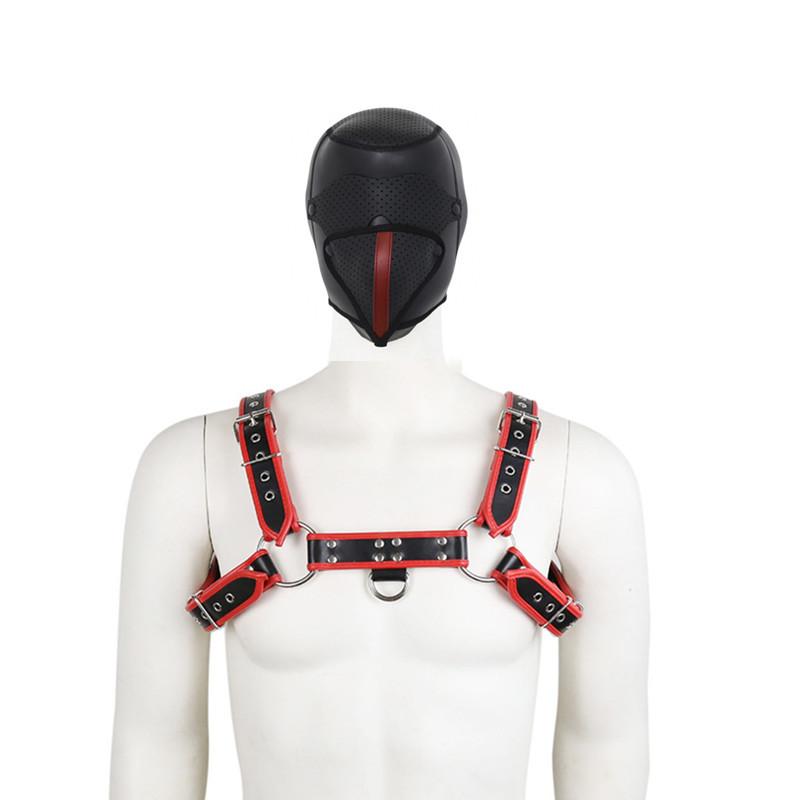Adult Toys Sexy Male Chest Harness Bondage Slave Fetish Restraints Straps Belts Sex Products Club Costumes Props PU