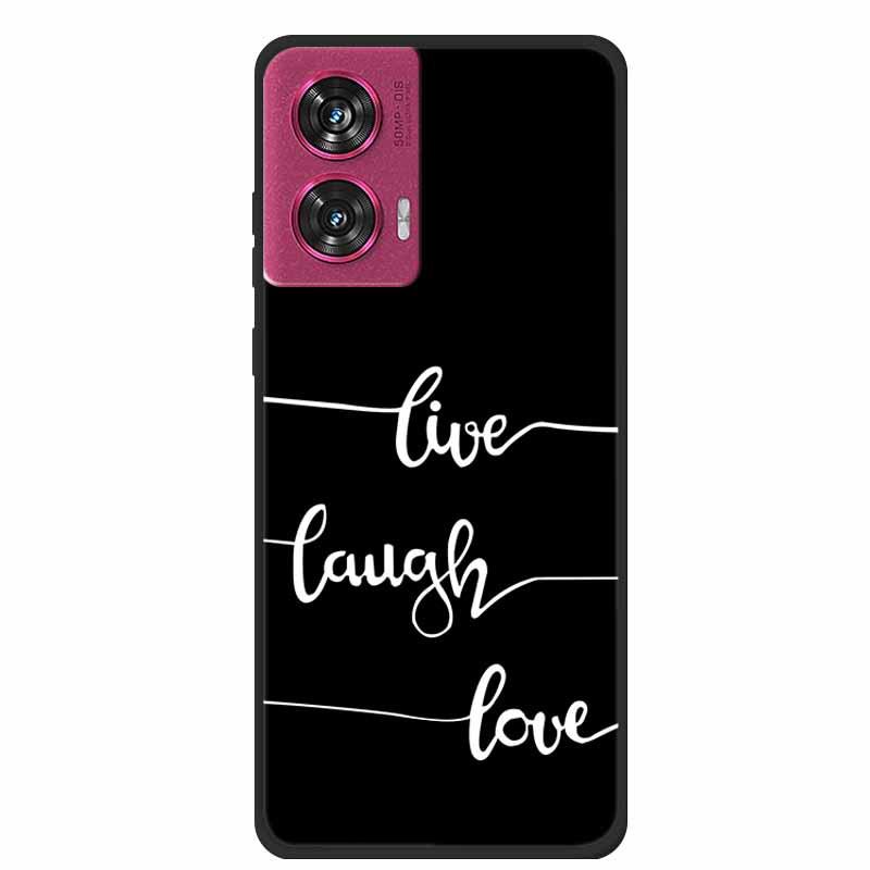 MOTO EDGE 50 Fusion Simple Letter TPU Soft Case: Personalized Color Design