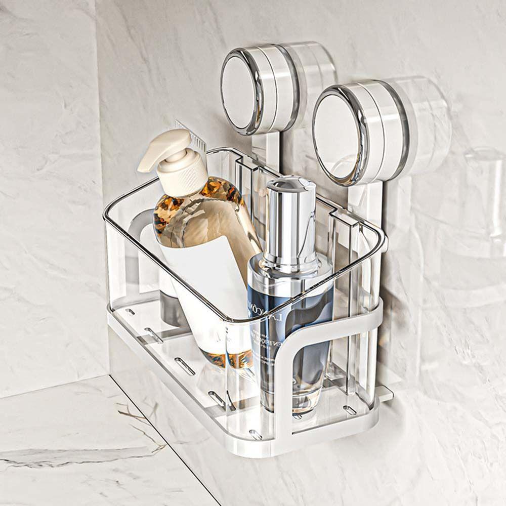 Wall Mounted Spice Rack Removable Shower Shelf Multifunctional Vegetables Fruits Holder Restroom