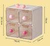 Desktop Organizer: Student Stationery & Cosmetics Drawer-Type Storage Shelf