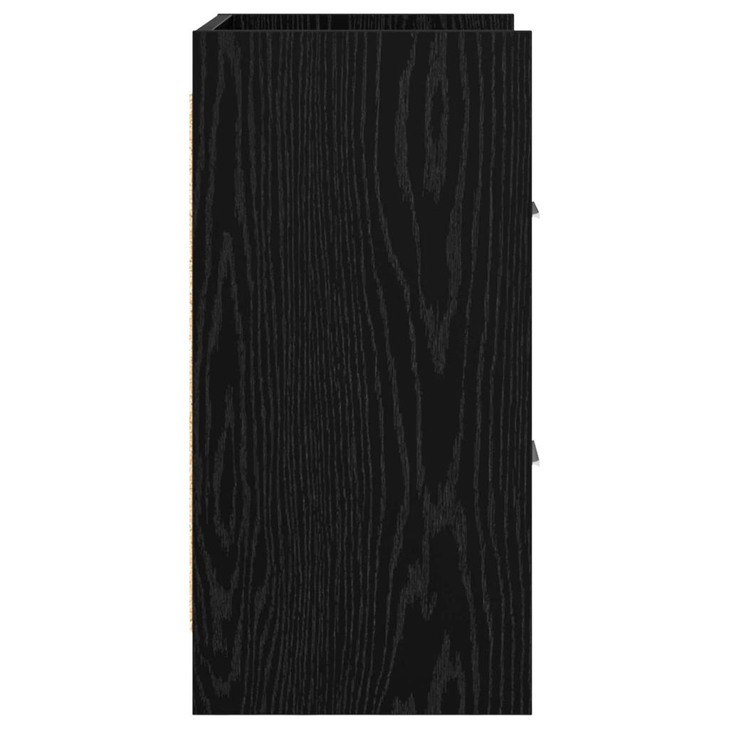 Nightstands 2 Pcs Black Oak 40 X 30 X 60 Cm Engineered Wood