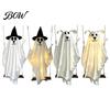 Reusable Halloween Party Decorations Hanging Ghost for Outdoor Decoration, Cute Flying Satin White Scary Prop Home, Tree, Porch, Patio, Lawn, Garden,