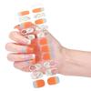 Gel Nail Stickers Full Cover Self Adhesive French Manicure Strips Quick Apply No UV Light Required with Nail File Stick