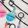 Acrylic Table Tennis Racket Keychain Pendant - Trendy Souvenir Gift