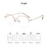 Dr. Lori's Ultra-Light Semi-Rimless Pure Titanium Eyeglass Frames for Myopia with Danyang Lens Fitting