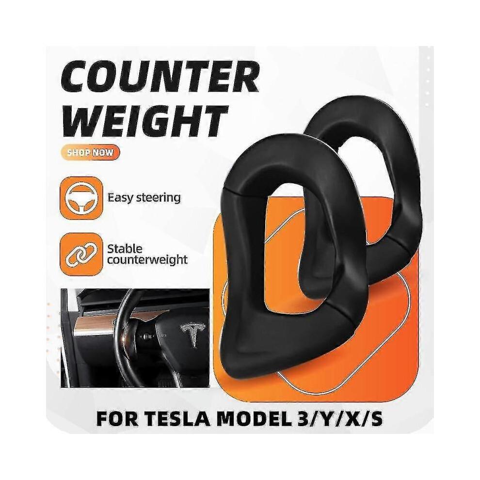 (B) For Tesla Model 3 Y S X Counterweight Ring Autopilot Fsd Automatic Assisted Driving Ap Steering Whee
