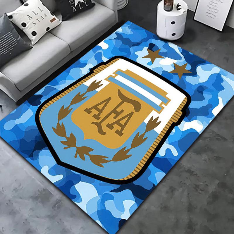 Tappeto Messi per Soggiorno Camera da Letto Casa Decorazione Divano, Tappetino Antiscivolo per Giochi Bambini