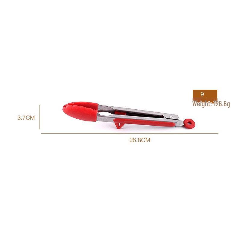 ZISIZ 12-inch Silicone Food Tongs with Stand