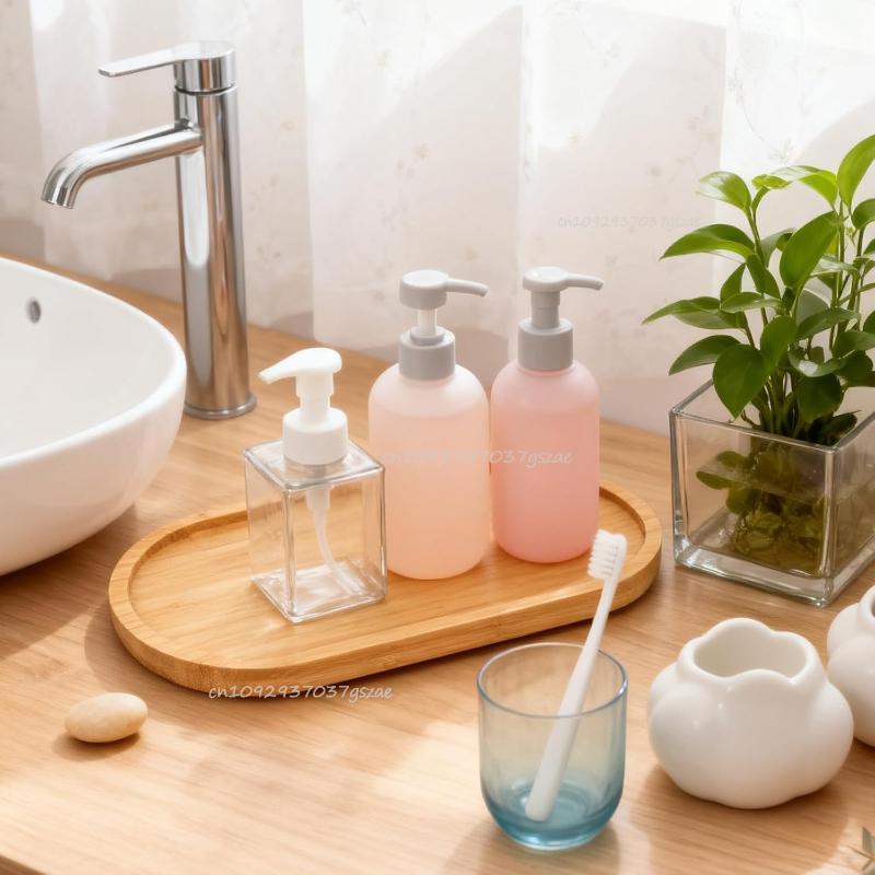 Simple Style Home Decoration Succulents Bonsai Holder Round Square Flowerpot Base Rectangle Bamboo Wood Tray