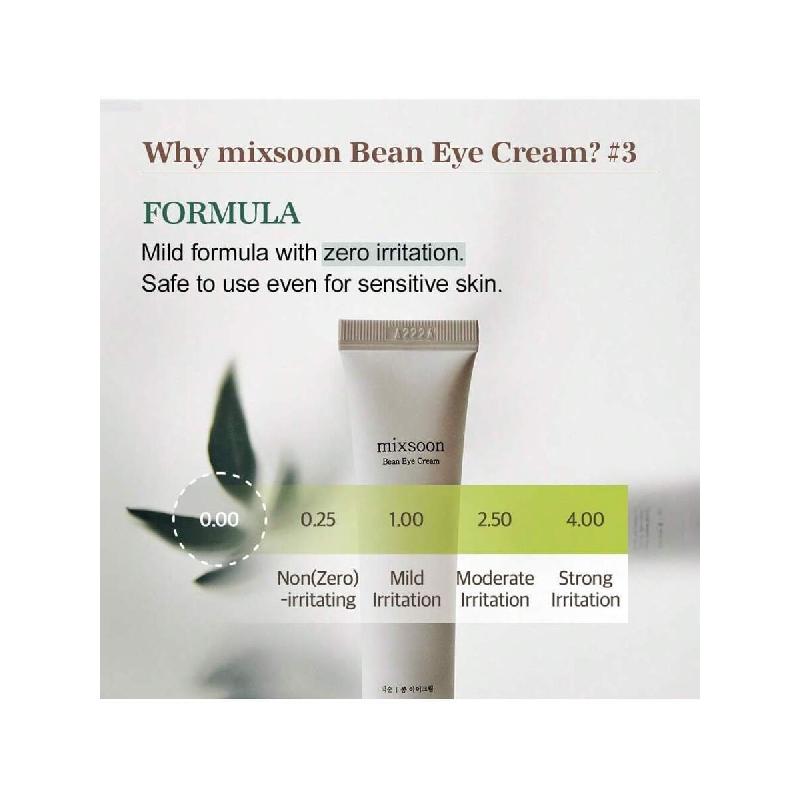Mixsoon Bean Eye Cream Moisturizer With Mild Soothing Beans Korean Skin Care  / 20ml