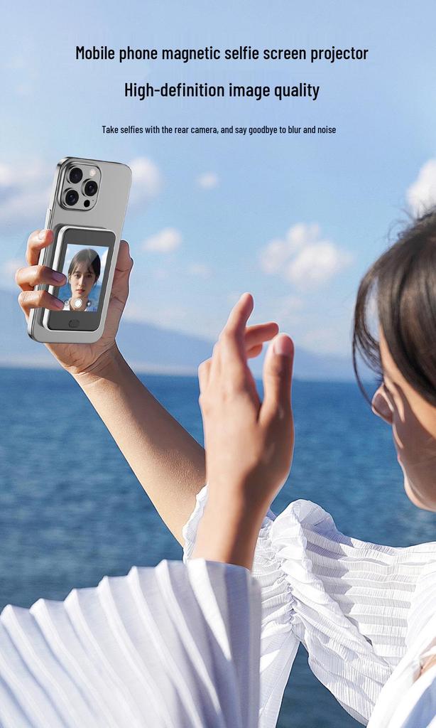 Magnetic TF30 Screen Mirroring Selfie Mirror for Mobile Phones - Travel & Group Photo Upgrade Version