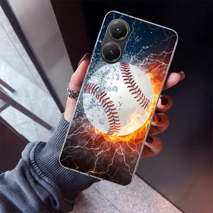 

Baseball Sport Phone Case For Xiaomi Poco X7 X6 X5 Pro F7 Ultra Redmi 15C 15 13 13C 12 12C 10 10A 10C 9 9A 9C 9T Shell Poco X7 X Xiaomi Poco X5 Pro