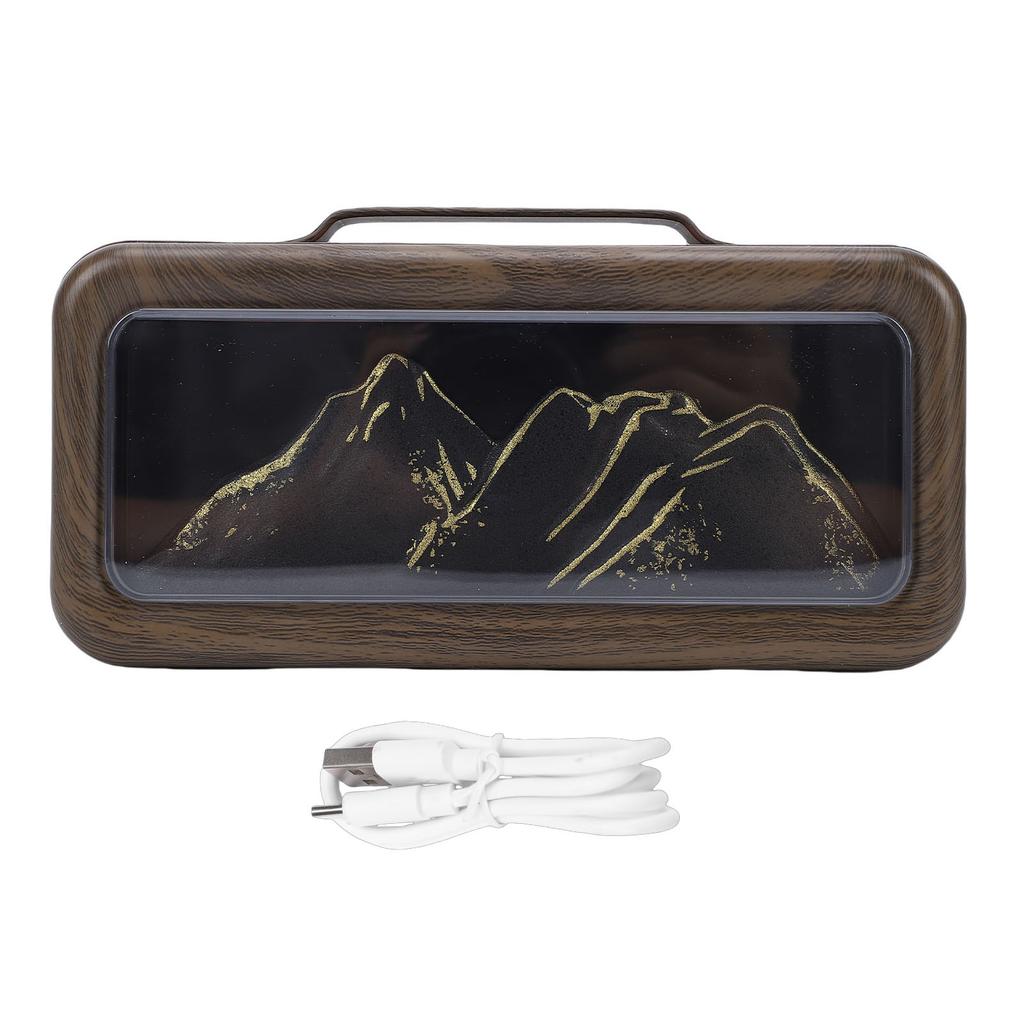 Essential Oil Diffuser Humidifier USB Dual Spray Mountain Desktop Humidifier Aromatherapy Diffuser with LED Light for