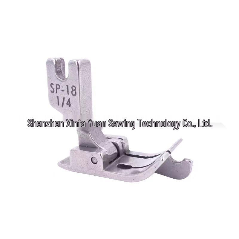 Flat Sewing Machine Topstitch Presser Foot SP-18 with Blade, Hem Edge Guide, All-Steel, Left and Right