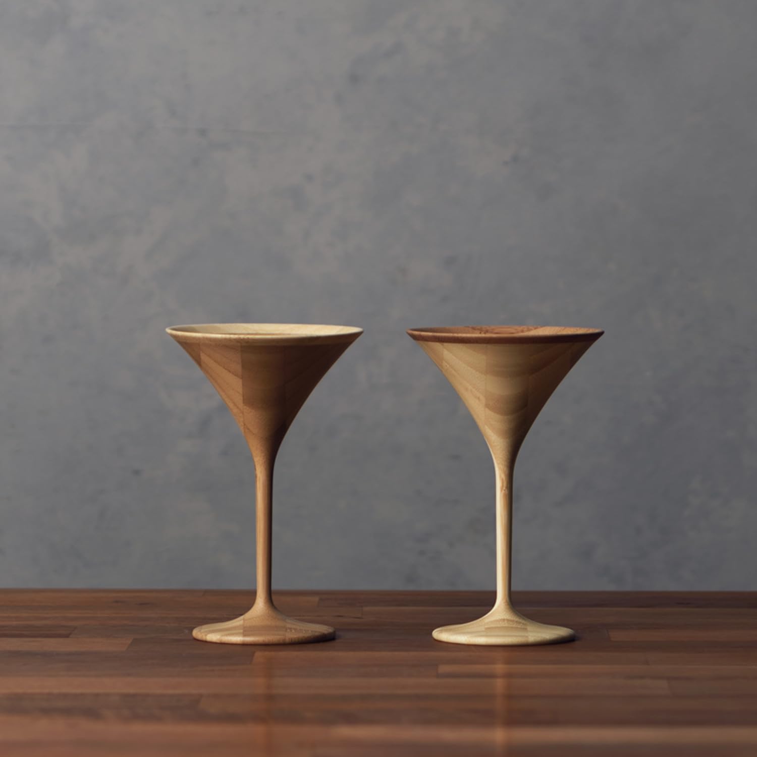 

RIVERET Vessel Cocktail Glasses, Gimlet Size, 80ml, Pair, Bamboo, Dishwasher Safe, White/Brown, RV-123WB