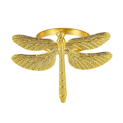 Dragonfly Metal Napkin Ring for Western Restaurant or Hotel