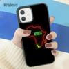 Krajews Africa Map Geography Soft Phone Case Cover For iPhone 17 Air 16 15 14 Plus 11 12 13 Pro Max Coque Shell Fundas