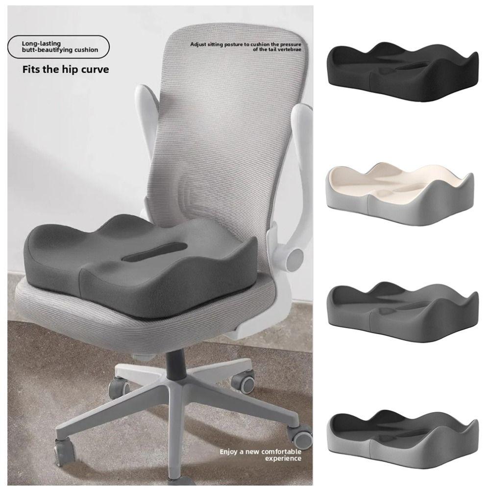 

Memory Foam Car Seat Cushion Comfort Chair Cushion New Coccyx Cushion Orthopedic бежевий