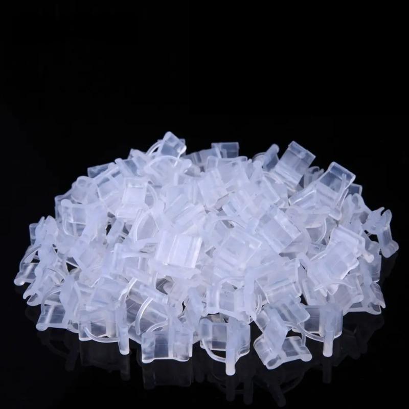 5/25/30/50/100KS Plastové Klipy pro Očkování Sazenic Rajčatové Klipy Zahradnické Doplňky Klipy na Podepírání Rostlin Stojany na Rostliny Očkovací Nástroje