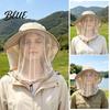 Summer Sun Hat Outdoor with Mosquito Head Net Neck Flap Breathable Men Women
