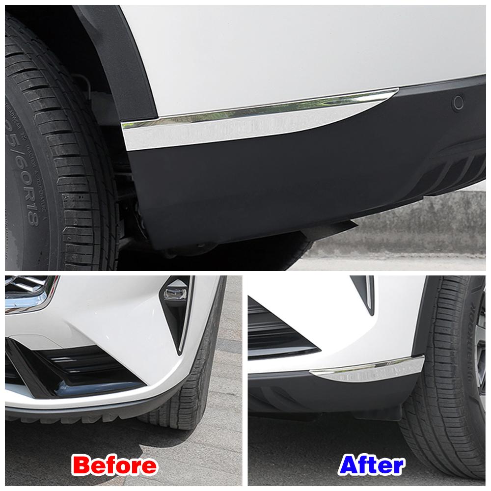 For Haval H6 3rd Gen 2024 2024 Exterior Part Refit Bumper Rear Trunk Door Trim Stainless Steel Protect Decorate Chrome Sticker