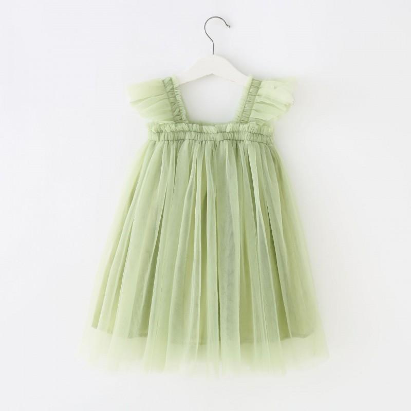 Girls Princess Dress Sleeveless Tulle Tutu Toddler Kids