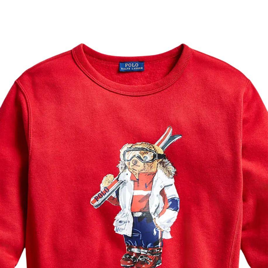 Polo Ralph Lauren Bär Skimuster Rundhals Fleece Sweatshirt Damen sweatshirt 211796963-001