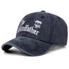 The Grandfather Retro Washed Letter Embroidered Baseball Cap For Women Men Outdoor Fashion Versatile Casual Hat