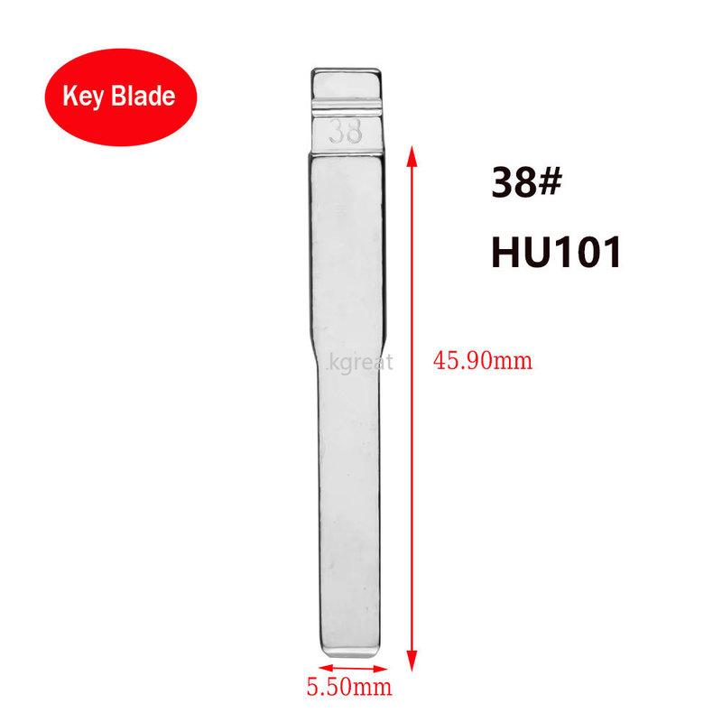 

10pcs 38# HU101 KD Key Blade for Ford Focus for KD Keydiy Xhorse VVDI Remotes Universal No.38 Uncut Metal Car Remote Key Blanks