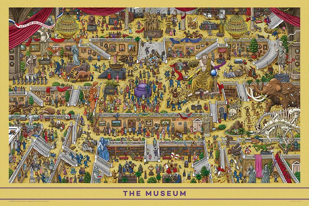 

1000 Piece Jigsaw Puzzle Maze Detective Pierre Museum x (50 75cm) 10-1433