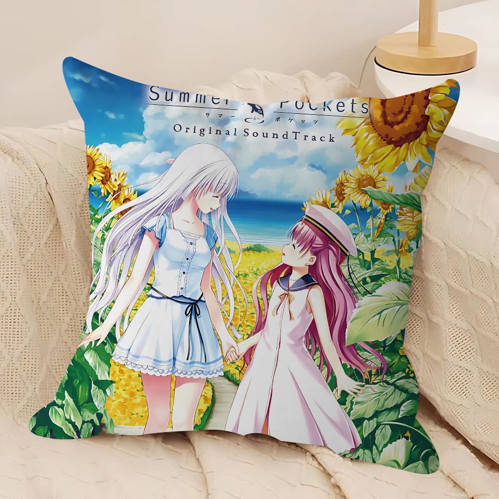 Anime S-Summer Pockets Personalized Picture Text Home Decorative Pillows Household Gifts 45x45cm
