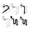 652F Washbasin Sink Drain Plumbing Flexible Drainages Tube Universal Flexible Sink Sewer Pipe Sink Strainer Drainages Hose