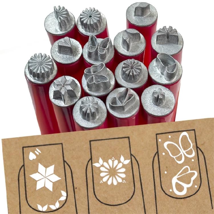 6/10/15 Pieces Flower Nail Stamper Pen,Nail Design Pens Nail Art Pens Nail Art Stamp Pen Set DIY Manicure Nail Art Tools