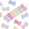10pcs/lot 16mm Cracked Bowknot Acrylic Beads Transperant Loose Spacer Beads For Bracelet Charm DIY Jewelry Making Findings