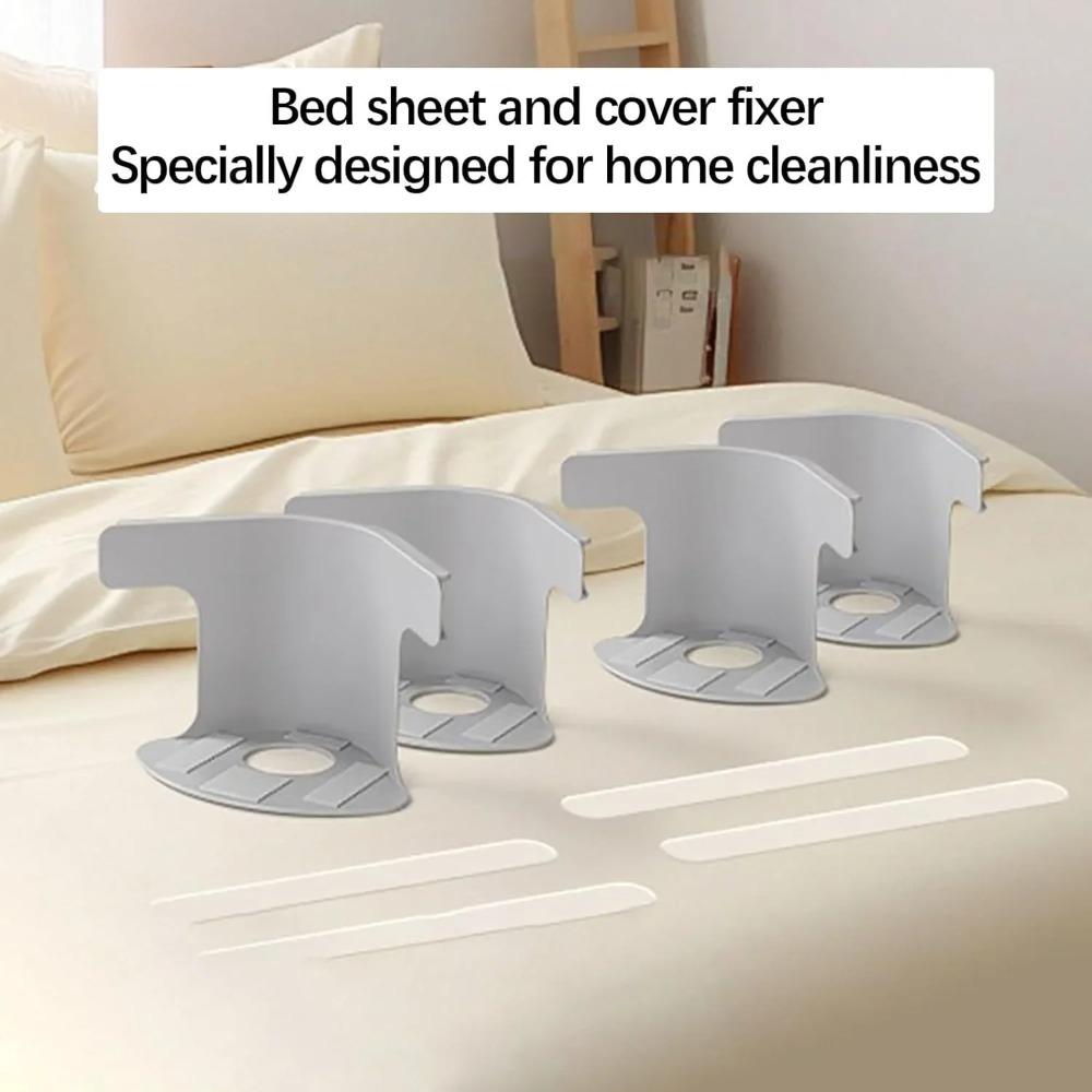 4Pcs Heavy Duty Bed Sheet Grippers - High-Quality Durable Corner Tightener Clips for Bedsheet Protectors