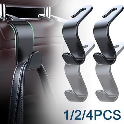 Multi-functional Car Seat Hook Car Clips Front Seat Headrest Storage Rack Auto Fastener Hangers Car Storage Interior Accessories