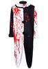 Soul-Shattering Clown Halloween Unisex Cosplay Costume with Blood Stains and Cloak