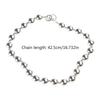 Stylish Beaded Necklace Handmade Alloy Clavicle Chain Silver Beaded Ornament