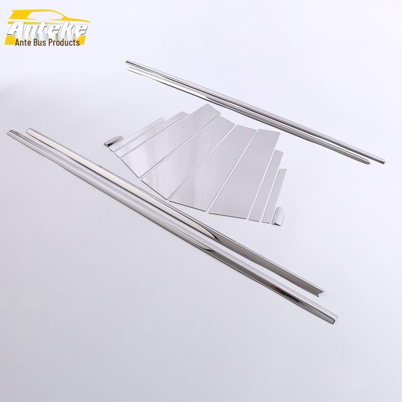 Compatible Buick Regal Window Trim: Stainless Steel Anti-Scratch Decorative Strips for 17 Models