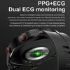 HW20 Waterproof Bluetooth Smart Watch with ECG+PPG, Stainless Steel Strap, Business Edition.