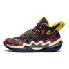 Li Ning Premium 3.0 Comfortabele Dagelijkse Anti-Kick Rebound Mid-Top Basketbalschoenen Kinder Basketbalschoenen Blauw Rood YKBT002-7