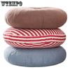 Pernă futon din in, rotundă, îngroșată, moale și confortabilă, tatami, fereastră plutitoare, saltea de yoga, pernă de podea