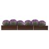 VidaXL Raised Bed Flower Pot Plant Container Planter Veranda Garden Balcony Outdoor Galvanized Steel 47066