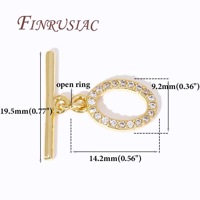 Multi Styles Toggle Clasp For Necklace 18K Gold Plated OT Toggle Clasp For Jewelry Making Findings DIY Bracelets Accessories